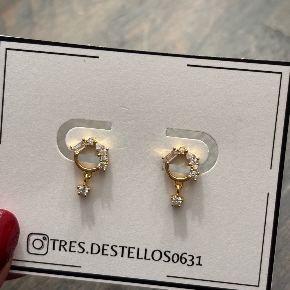 Gold and Silver Hoop Earrings